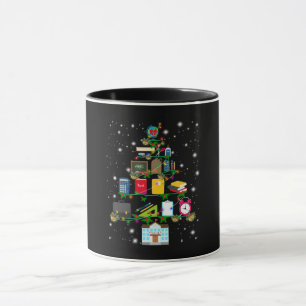 Lehrerin  Weihnachtsbaum mit Schulbezug Tasse