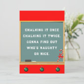 Lehrerin Weihnachtsfeiertag Dankeskarte (Stehend Vorderseite)