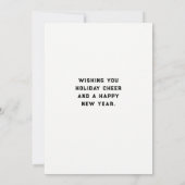 Lehrerin Weihnachtsfeiertag Dankeskarte (Rückseite)