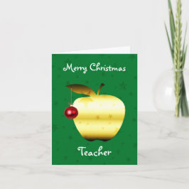 Lehrerin Weihnachtskarte Feiertagskarte