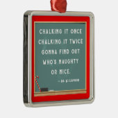 Lehrerin Weihnachtskollektiv Ornament Aus Metall (Rechts)