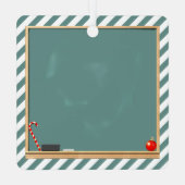 Lehrerin Weihnachtskollektiv Ornament Aus Metall (Rückseite)