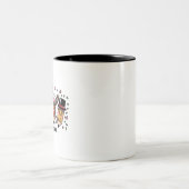 Lehrerin Weihnachtsstifte Lehrerin Leben frohe Wei Zweifarbige Tasse (Mittel)