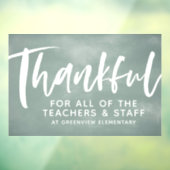 Lehrerin Wertschätzung dankbar chalkboard Fensteraufkleber (Blatt 3)