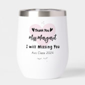 Lehrerin Wertschätzung Danke Schule Custom (Rückseite)