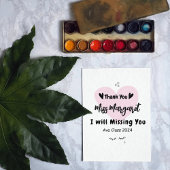 Lehrerin Wertschätzung Danke Schule Custom