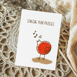 Lehrerin Wertschätzung Messy Little Bird Vielen Da Postkarte