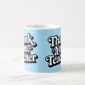 Lehrerin Wertschätzung Vielen Dank Kaffeetasse (Mittel)