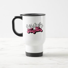 Lehrerin Wildblume Travel Mug Reisebecher