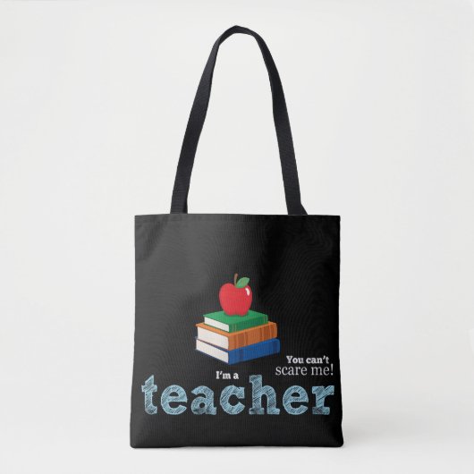 Lehrerin zitiert Typografie Tasche (Vorderseite)