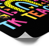 Lehrerin zurück zum Schulkind Poster (Ecke)