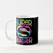 Lehrerin zurück zur Apple Schule Gefärbte Krawatte Kaffeetasse (Links)