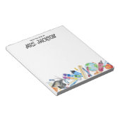 Lehrerindividueller Name Wasserfarbe Schulmaterial Notizblock (angewinkelt)