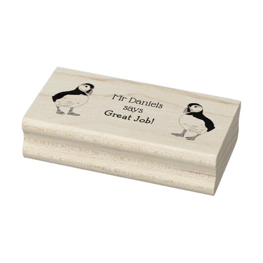 LehrerInnen Großer Job Puffin Rubber Briefmarke Gummistempel (Stempel)