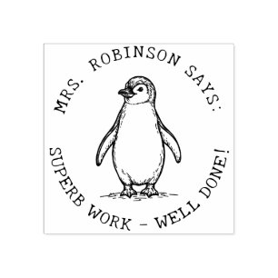 LehrerInnen kreieren Ihre eigene Niedliche Pinguin Gummistempel