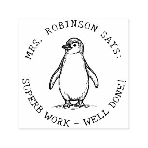 LehrerInnen kreieren Ihre eigene Niedliche Pinguin Permastempel