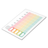 LehrerInnen-LehrplanerInnen oder Klassenfahrplan Notizblock (angewinkelt)