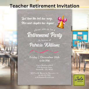 LehrerInnen Party für das klassische Schulalter Einladung