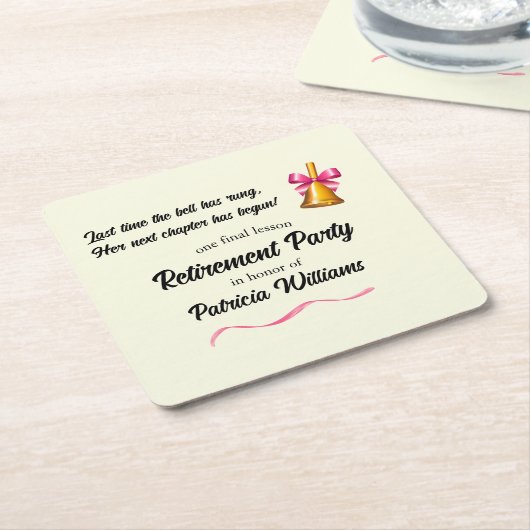 LehrerInnen Party für das klassische Schulalter Rechteckiger Pappuntersetzer (angewinkelt)