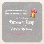 LehrerInnen Party für das klassische Schulalter Rechteckiger Pappuntersetzer (Vorderseite)