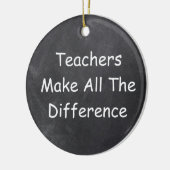 LehrerInnen verändern Geschenkidee im Chalkboard Keramik Ornament (Links)