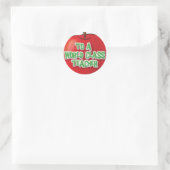 LehrerInnen-Wertschätzung-Apple Runder Aufkleber (Tasche)