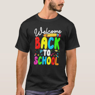 LehrerInnen willkommen zurück zur Niedlichen Schul T-Shirt