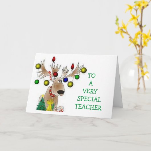 **LEHRERKARTE" KARTE (Gelbe Blume)