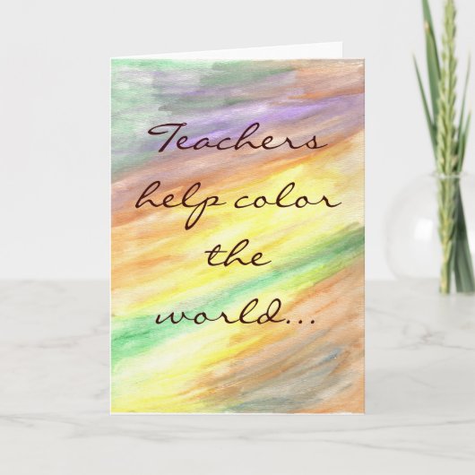 Lehrerkarte Karte (Vorderseite)