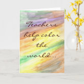 Lehrerkarte Karte (Gelbe Blume)