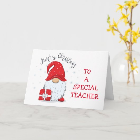 **LEHRERKARTE" KARTE (Gelbe Blume)