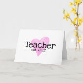 Lehrerkarte, neue Lehrerkarte Karte (Gelbe Blume)