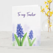 Lehrerkarten mit floralem Tribut Karte (Gelbe Blume)