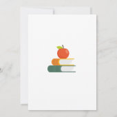 Lehrerklasse entlassenes Party für Altersvorsorge Einladung (Rückseite)