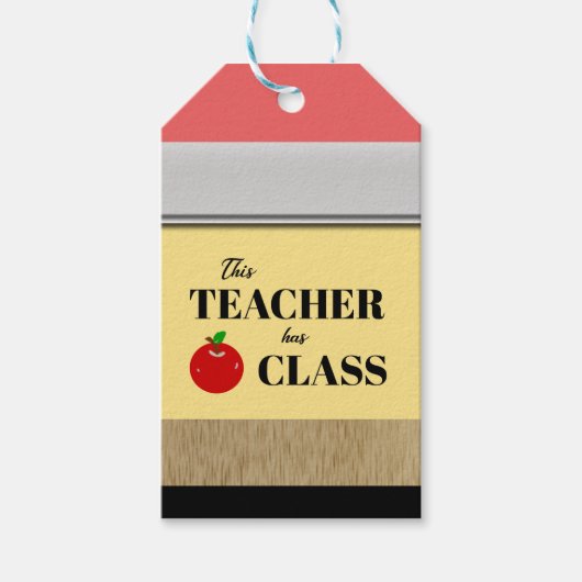 Lehrerklasse Geschenkanhänger (Vorderseite)