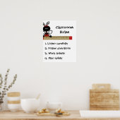 Lehrerklauseliste Poster (Küche)