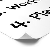 Lehrerklauseliste Poster (Ecke)