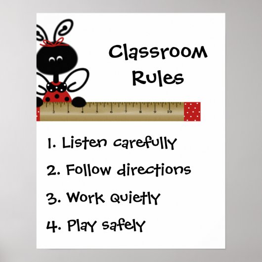 Lehrerklauseliste Poster (Vorne)