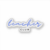 Lehrerklub Aufkleber (Vorderseite)