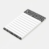 Lehrerkompositionsbuch 4x6 post-it klebezettel (angewinkelt)