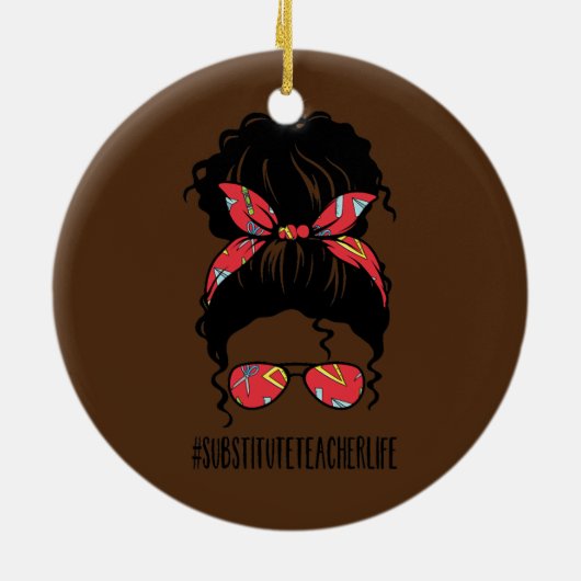 Lehrerleben Keramik Ornament (Hinten)
