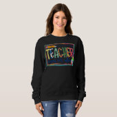 Lehrerleben mit Crayon Kinder Café Männer Frauen 1 Sweatshirt (Vorne ganz)