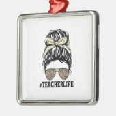 Lehrerleben Ornament Aus Metall (Links)