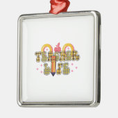 Lehrerleben Ornament Aus Metall (Links)