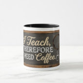 Lehrerleben Tafel Kaffee Tasse (Zentrum)