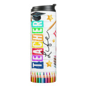 Lehrerleben Thermosbecher (Nach links gedreht)