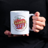 Lehrerleben Wecke Schulname Personalisiert Kaffeetasse