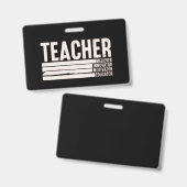 Lehrerleben Zurück zur Schule Ausweis (Vorder- & Rückseite)