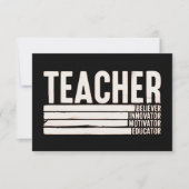 Lehrerleben Zurück zur Schule Dankeskarte (Vorderseite)