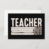 Lehrerleben Zurück zur Schule Dankeskarte (Vorne/Hinten)